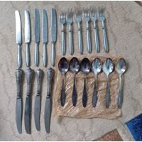 Ложки, вилки, ножи столовые СССР сборный лот ложки не пользованные