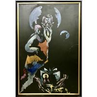 Кищенко А.М.Каталожный;150/100см;"Сляпы прарок"или"Апостол",1996г. Х/М. р.150х100 см.Каталожная.