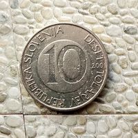 10 толаров 2001 года Словения. Республика Словения.