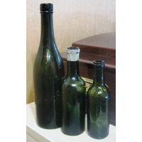 Три бутылки ПМВ, от большой к маленькой