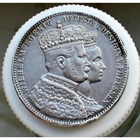 Талер 1861 Коронация Вильгельма и Августы
