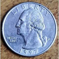 США 25 центов 1997 P