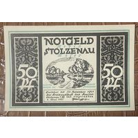 Нотгельд 50 пфеннигов 1921 год. Штольценау. Веймарская республика.