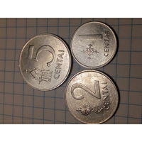 1.2.5 цента Литва 1991 год