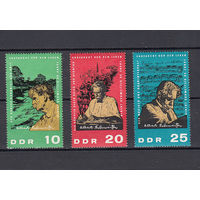 Швейцер. ГДР. 1965. 3 марки. Michel N 1084-1086 (5,0 е)