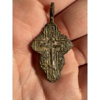 Крестик нательный старинный "Лепесток"
