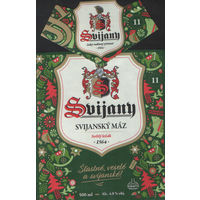 Пивная этикетка. Svijany - Чехия