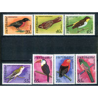 Суринам - 1977г. - птицы, авиапочта - 7 марок - полная серия, MNH, номинал 55 с незначительным дефектом клея [Mi 781-787]. #3-WB-79-A-2