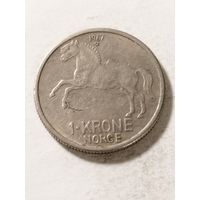 Норвегия 1 крона 1967