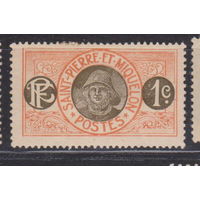 Французская колония Сен-Пьер и Микелон 1909 год ЧИСТАЯ