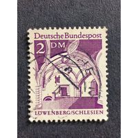 Германия 1966. Здания Германии 12 века. Зал для граждан, ратуша Левенберга, Силезия