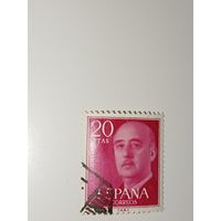 Испания  1955 Франсиско Франко, испанский генерал и диктатор.