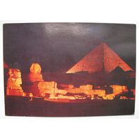 Открытка Египет GIZA, пирамиды в Гизе