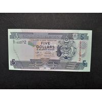 5 долларов 2009 года. Соломоновы Острова. UNC