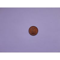 10 центов 1991 года. Литва.