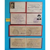 Депутатские мандаты и членские билеты 1939 - 1974 гг., 4 шт., Астраханский горком, Капустин Яр
