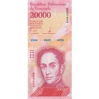 Венесуэла 20000 боливаров образца 2017 года UNC p99c