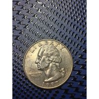 25 центов США 1987г.(P). (24)