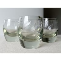 Стаканы стекло ссср винтаж 8,5 х 7cm