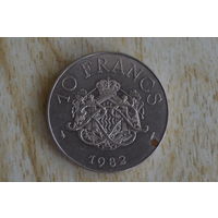 Монако 10 франков  1982