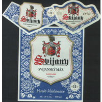 Пивная этикетка. Svijany - Чехия