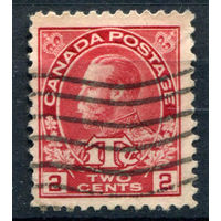 Британские колонии - Канада - 1916г. - военно-налоговые марки, король Георг V, 2 с - 1 марка - гашёная [Mi 102]. #3-WB-84-A-1