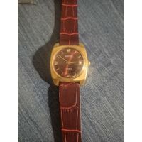Часы восток au10.+ новый кожаный ремешок