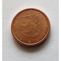 Финляндия 1 евроцент, 2004 UNC