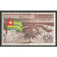 Республика Того. Третья Годовщина Независимости. 1963г. Mi#367.