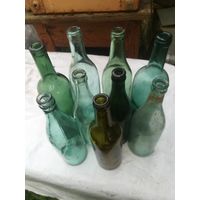 Старинные бутылки. Есть клейма. Цена за все.