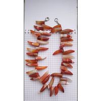 Ожерелье бусы сердолик