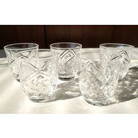 Рюмки, хрусталь, 5 шт.