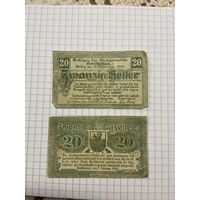 20 геллеров Австрии