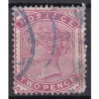 39.Br. Великобритания. Виктория. Стандарт. 2p. 1880 г. Mi.#58.