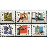 Польша ПНР Летняя Олимпиада Сеул Стрельба Бег 1988 3149-54 ч.** серия спорт