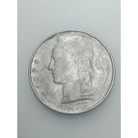 Бельгия 1 франк 1970 года . Надпись на Французском языке  , BELGIQUE .