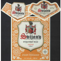 Пивная этикетка. Svijany - Чехия