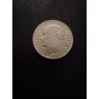 5 злотых 1933 г.  Польша. (1)  Ядвига.  Серебро. ЛЮКС