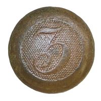 Австро-Венгрия. ПМВ. Пуговица с номером 3. FEINTIRTEN UNIFORM. 22 мм