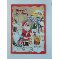 Финляндия с новым годом 1990-е  10х15 см