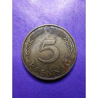 Германия ФРГ 5 пфеннингов 1984 D