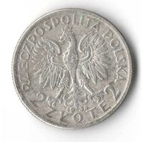 2 злотых 1934 Ядвига