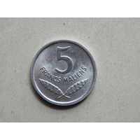 Мали 5 франков 1961г.