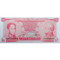 Werty71 Венесуэла 5 боливар 1989 UNC банкнота