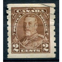 Британские колонии - Канада - 1935г. - король Георг V, перфорация 8:б/п, 2 с - 1 марка - гашёная [Mi 185 D]. #3-WB-90-A-2
