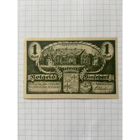 1 марка (нотгельды) 1921 г. Германия.