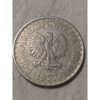 1 злотый Польша 1977 год