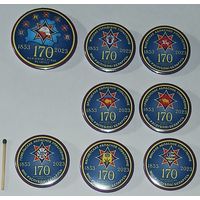 Знак, МЧС, комплект 170 лет пожарной службе