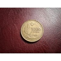 Турция 5000 лир 1996