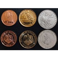 Южный Судан 10, 20, 50 пиастров 2015г. (набор 3 монеты).